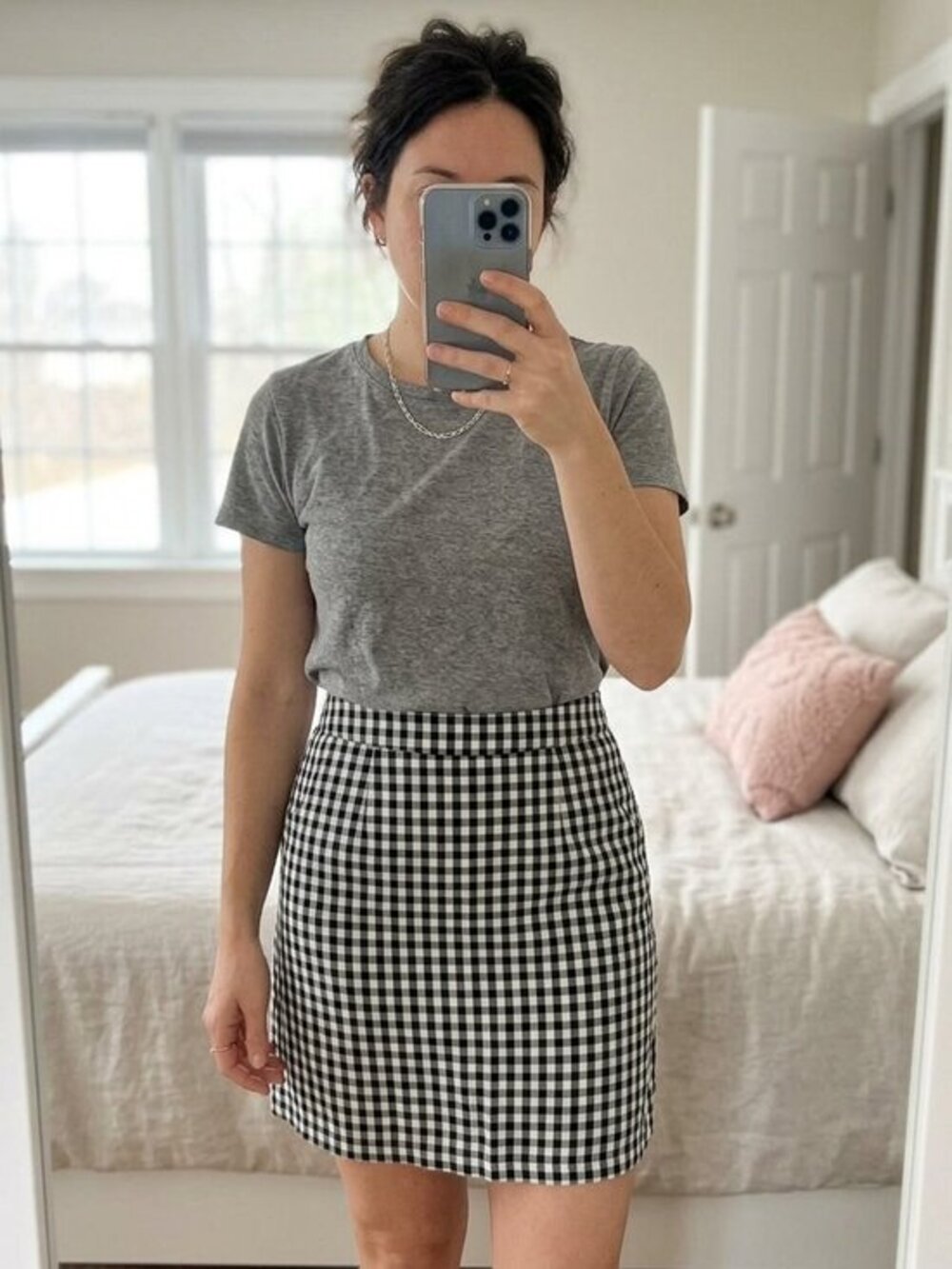 Y2k Forever 21 Women’s Mini Skirt Small Plaid Gingham Whimsigoth boho festival
